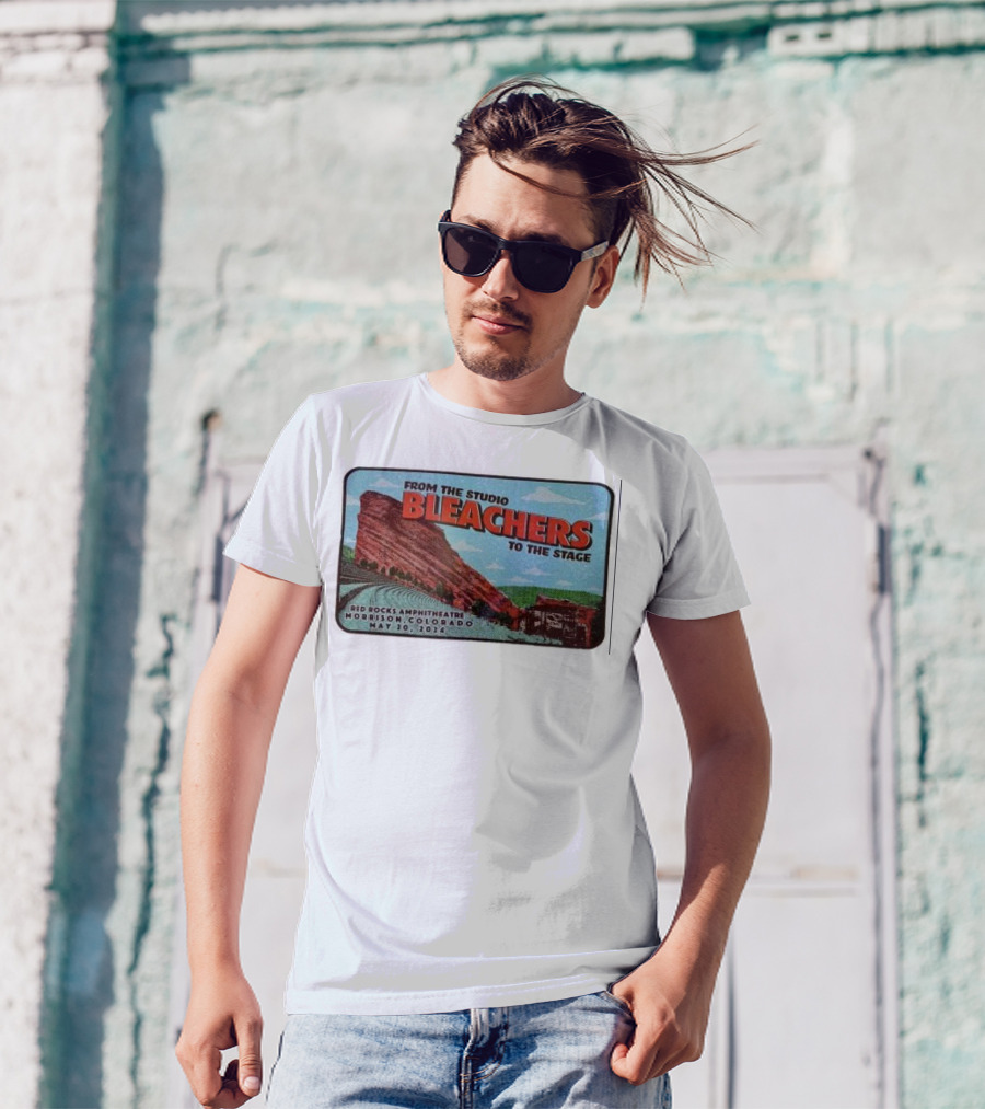Bleachers From The Studio To The Stage Red Rocks Amphitheatre Morrison Colorado May 20 T-Shirt