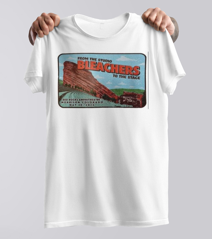 Bleachers From The Studio To The Stage Red Rocks Amphitheatre Morrison Colorado May 20 T-Shirt