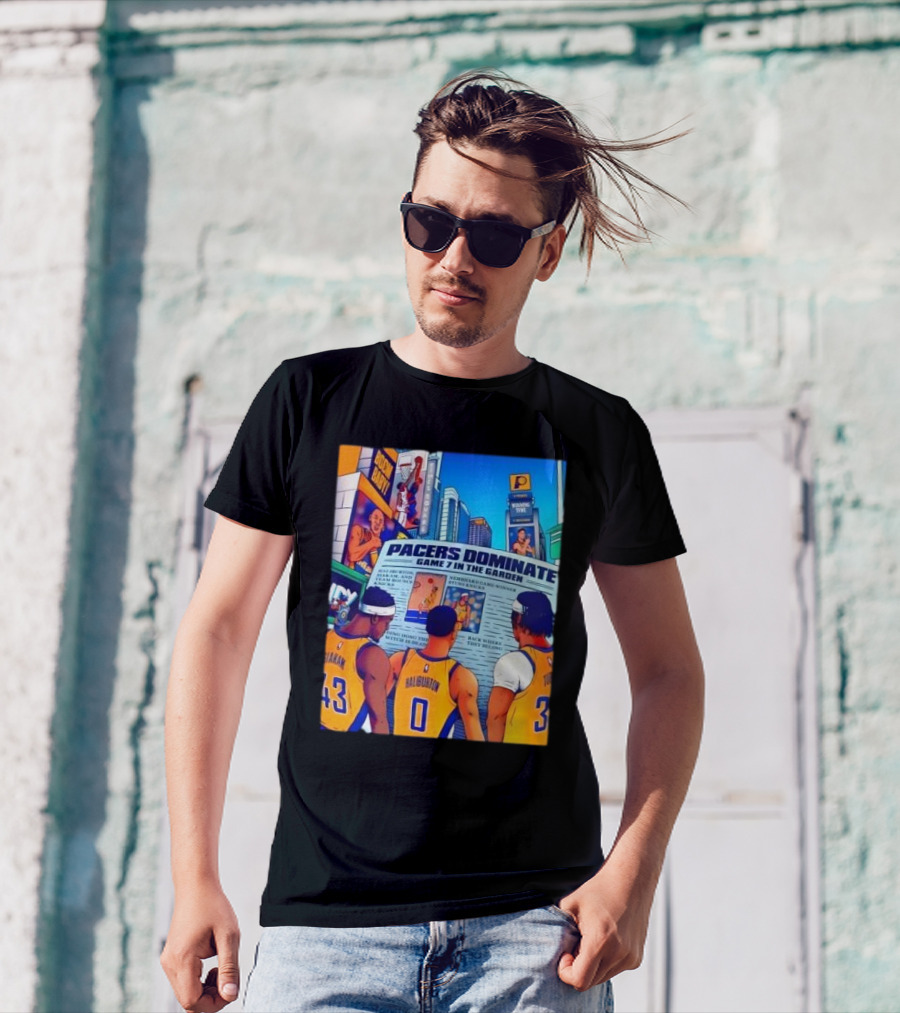 Pacers Dominate Game 7 In The Garden Broad Street Victory Highlights T-Shirt