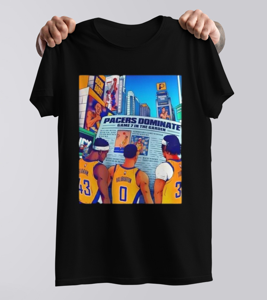Pacers Dominate Game 7 In The Garden Broad Street Victory Highlights T-Shirt