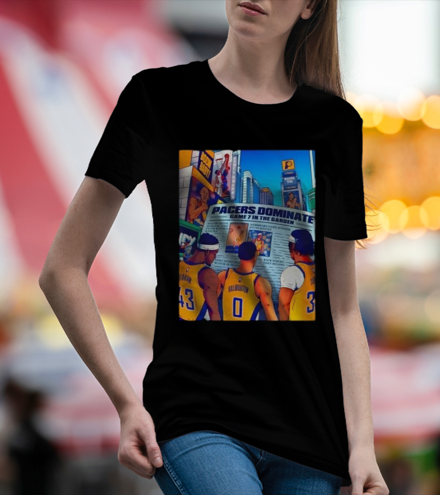Pacers Dominate Game 7 In The Garden Broad Street Victory Highlights T-Shirt