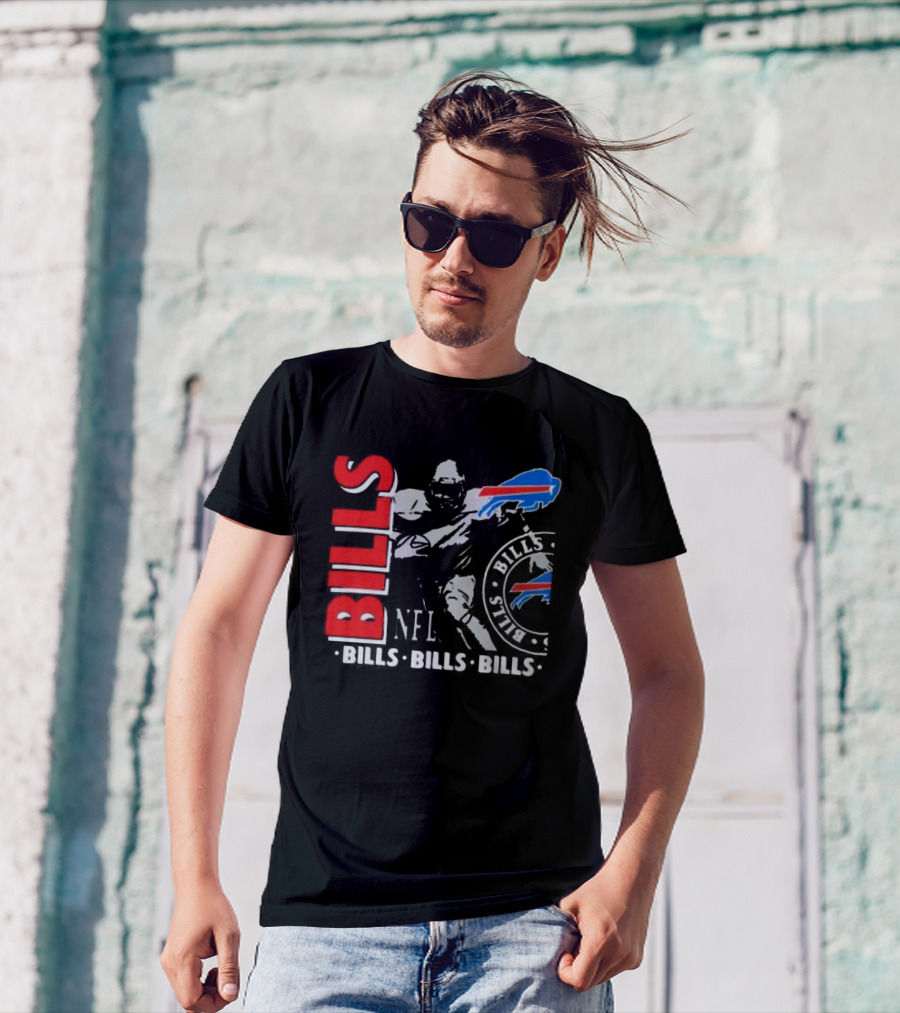 Buffalo Bills NFL Football Player Bills Bills Bills Logo T-Shirt
