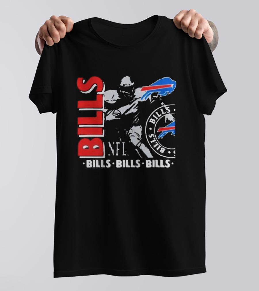 Buffalo Bills NFL Football Player Bills Bills Bills Logo T-Shirt