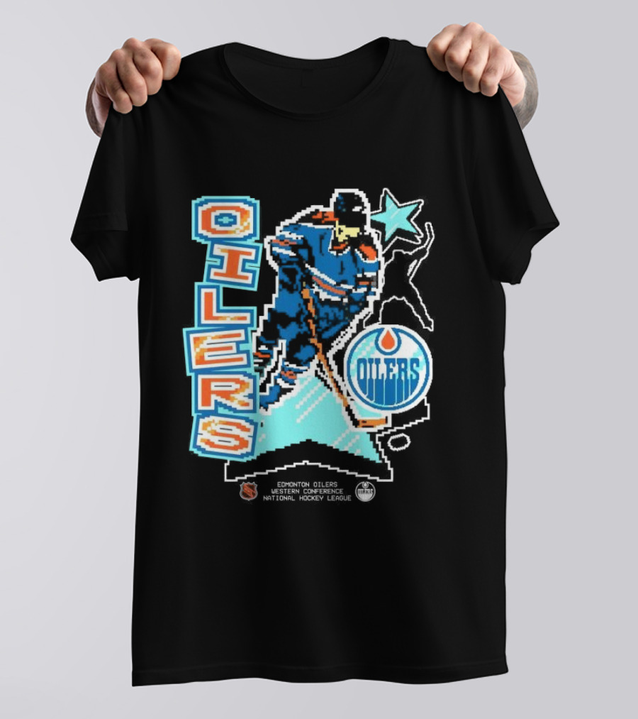 Edmonton Oilers Western Conference National Hockey League Player Retro T-Shirt