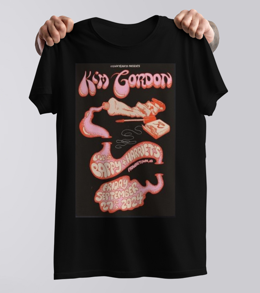 Kim Gordon Live At Pappy And Harriet's Pioneertown CA Friday September 27th T-Shirt