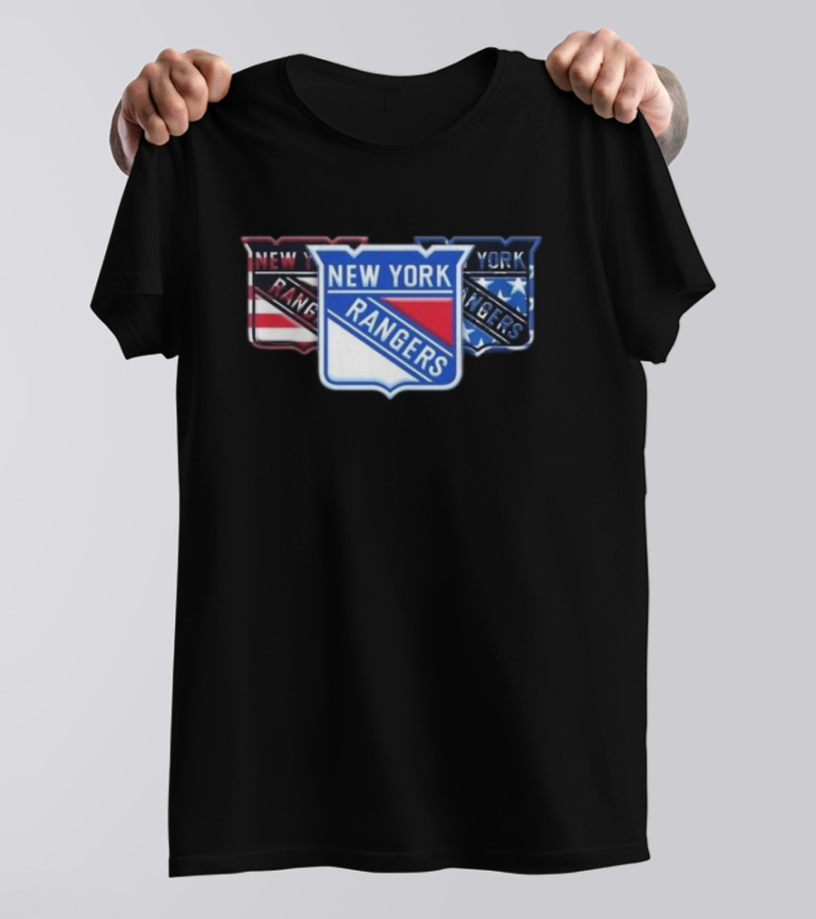 New York Rangers Logo Trio Fan Forever T-Shirt