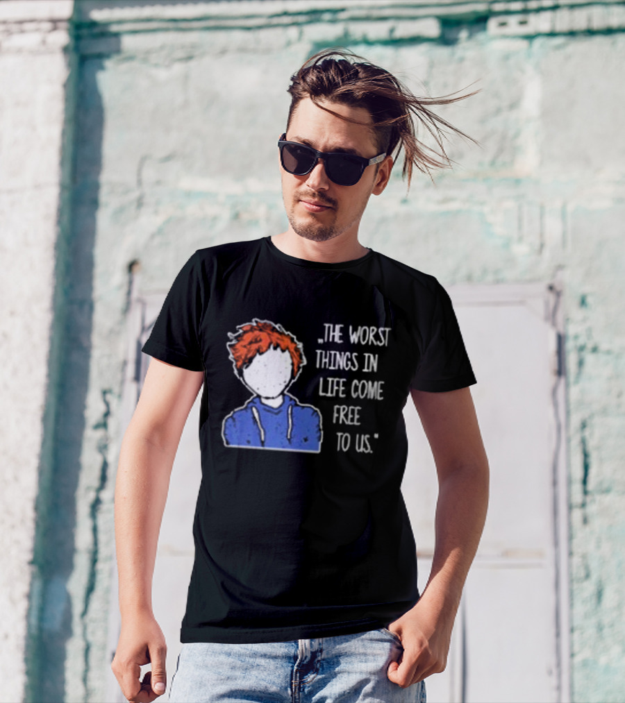 Ed Sheeran The Worst Things In Life Come Free To Us Sketch T-Shirt