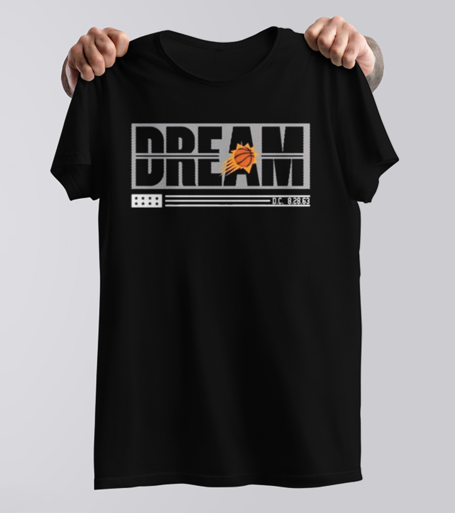 Phoenix Suns FISLL X Black History DREAM D.C. 8.28.63 Basketball T-Shirt