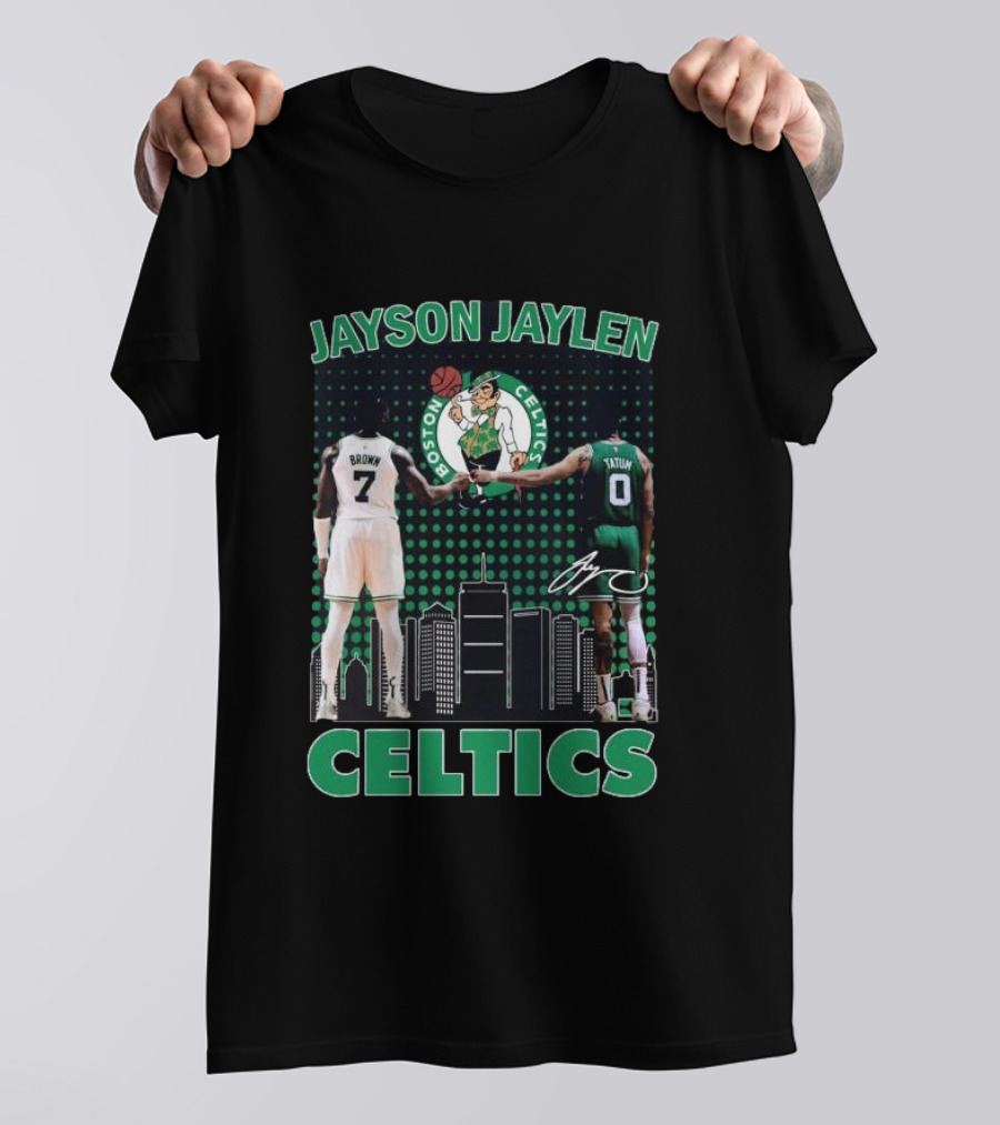 Jayson Jaylen Boston Celtics Jaylen Brown Jayson Tatum Signatures T-Shirt