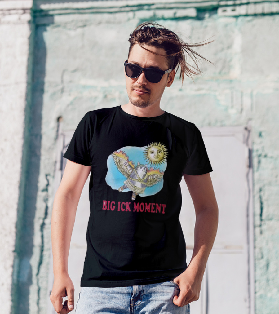 Big Ick Moment Cat With Wings And Sun T-Shirt