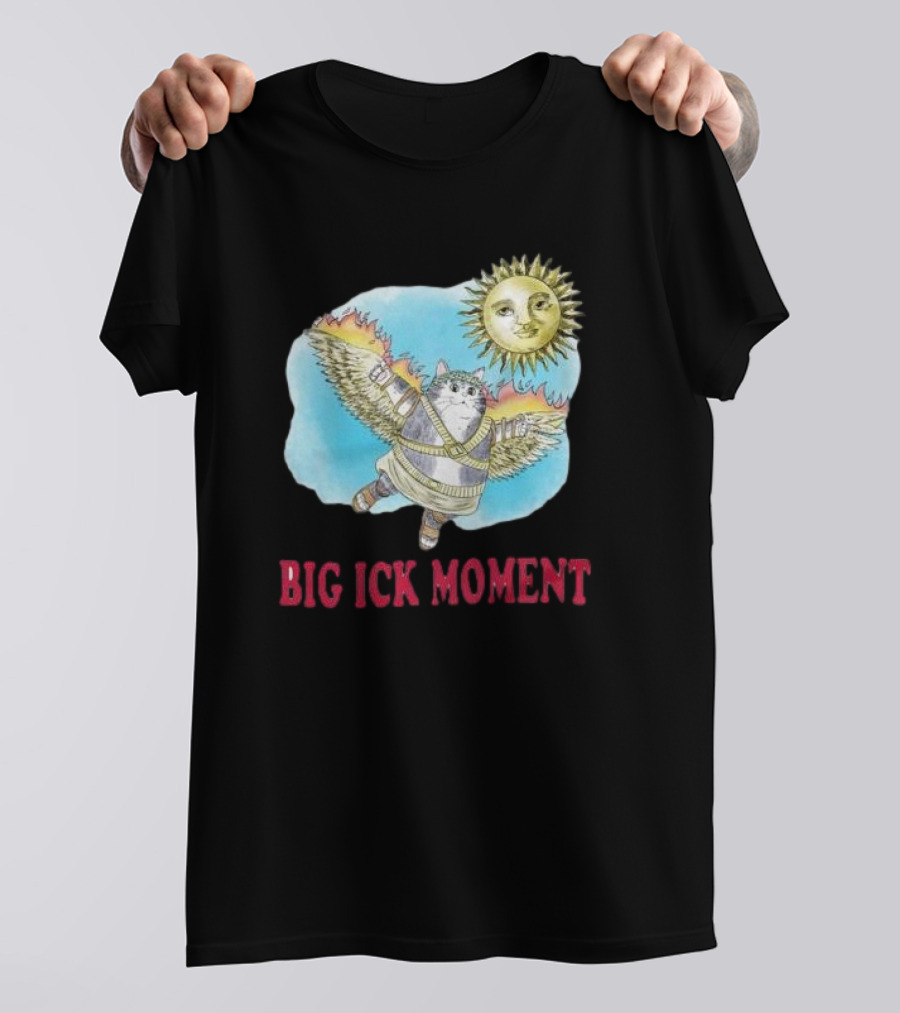 Big Ick Moment Cat With Wings And Sun T-Shirt
