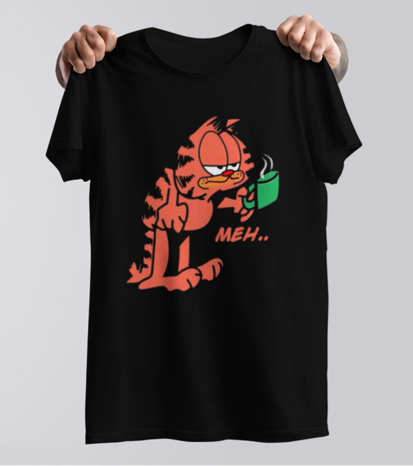 Garfield Meh Coffee Mug Mondays T-Shirt