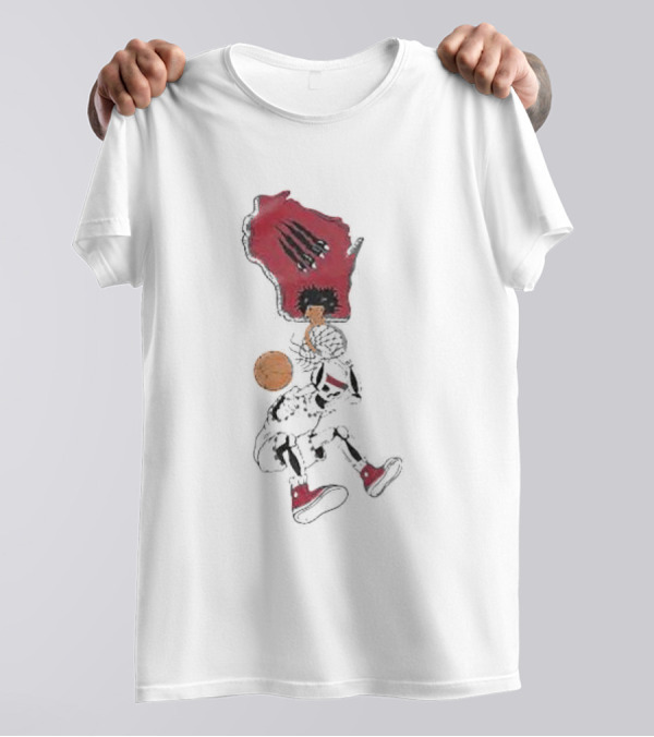 W Skeleton Dunk Basketball Barstool Summer Slam Dunk Essentials T-Shirt