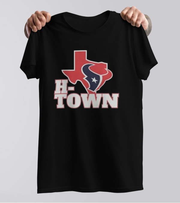 H-Town Texas Silhouette Houston Texans Star T-Shirt