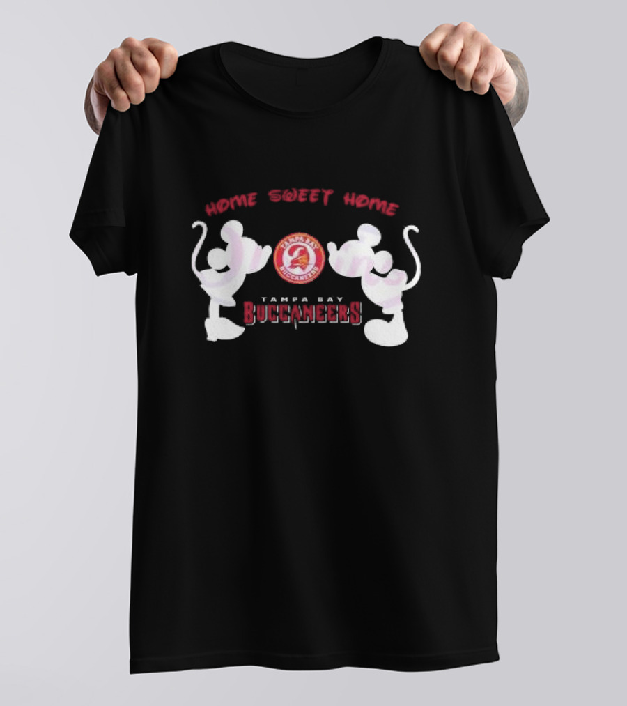 Home Sweet Home Mickey Minnie Tampa Bay Buccaneers T-Shirt