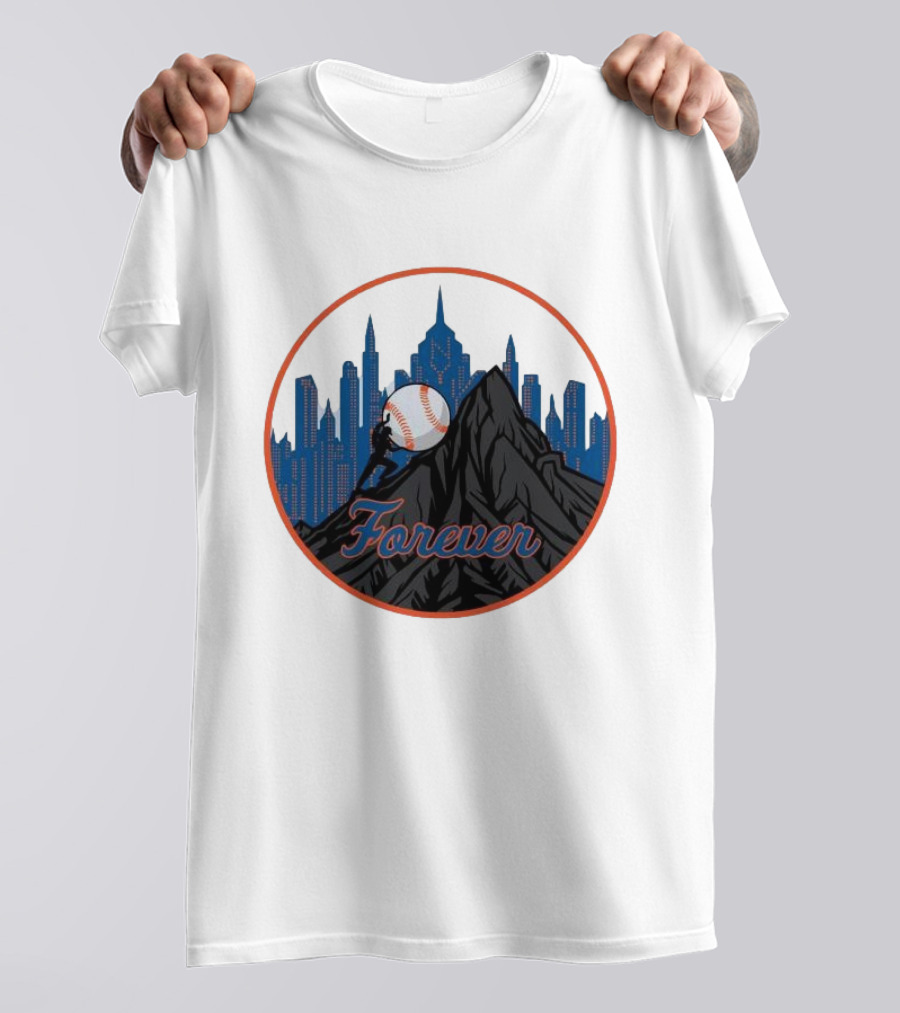 Forever New York Mets City Baseball Skyline T-Shirt