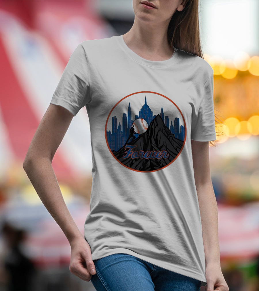 Forever New York Mets City Baseball Skyline T-Shirt