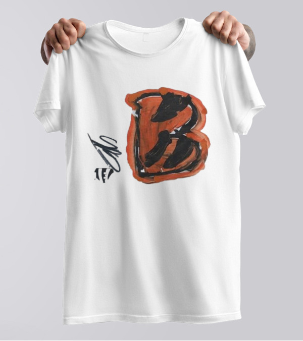 Jermaine Burton Cincinnati Bengals Paint Tri-Blend B T-Shirt