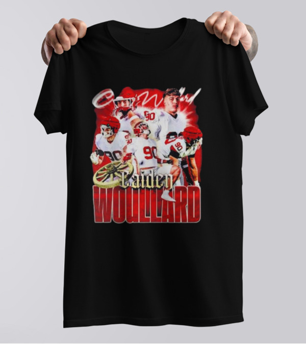 Caiden Wouillard 90 Football Action Collage T-Shirt