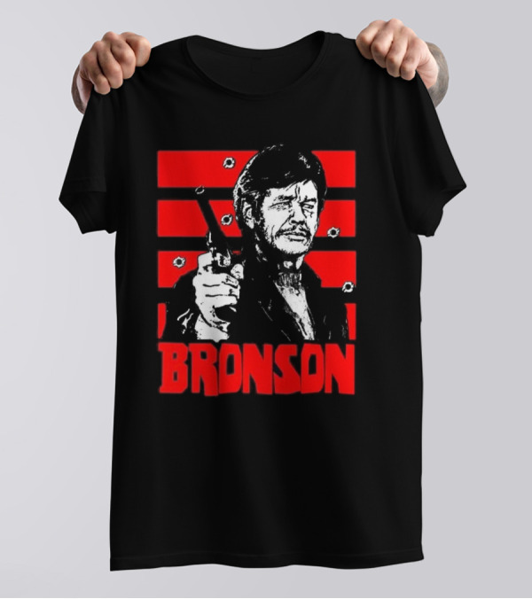Chat Rat 99 Mag Charles Bronson 70s Movie Death Wish 1974 Gun Iconic Bronson Image T-Shirt
