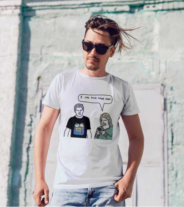 I Like Your Pride Shirt Lion And Monkeys By Water Speak Bubble T-Shirt