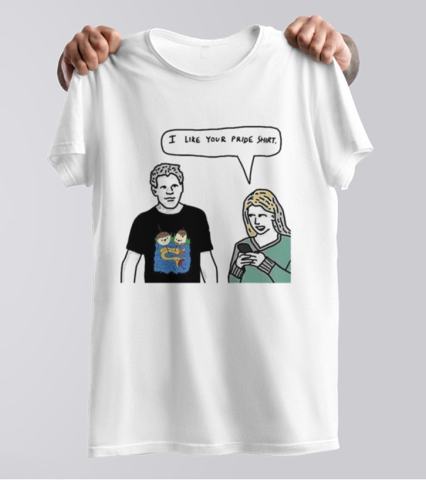 I Like Your Pride Shirt Lion And Monkeys By Water Speak Bubble T-Shirt