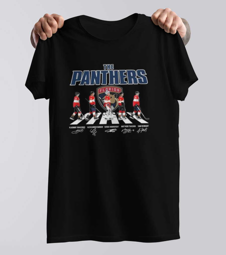 Florida Panthers The Hockey Legends Abbey Road Signatures T-Shirt