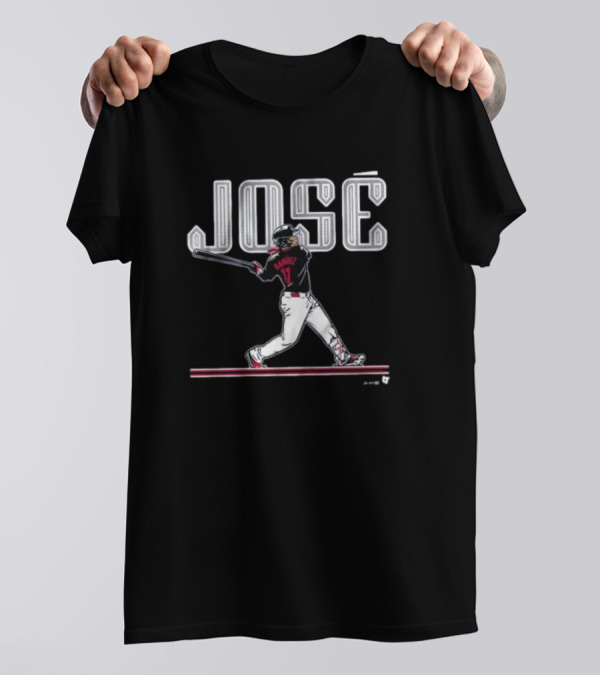 José Ramirez Number 11 Baseball Swing Iconic T-Shirt