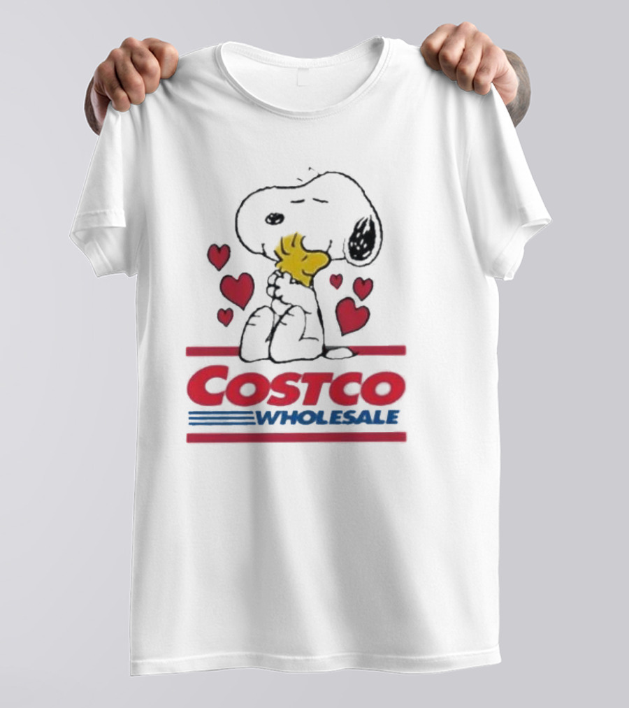 Snoopy Woodstock Hearts Costco Wholesale T-Shirt