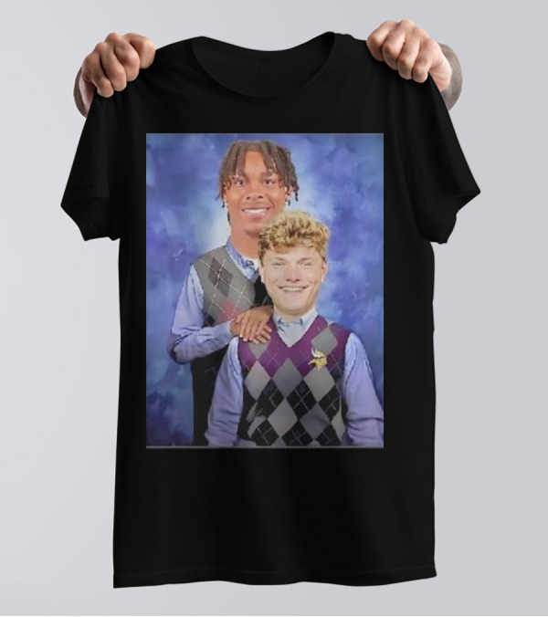 Step Brothers Justin Jefferson JJ McCarthy Minnesota Vikings T-Shirt