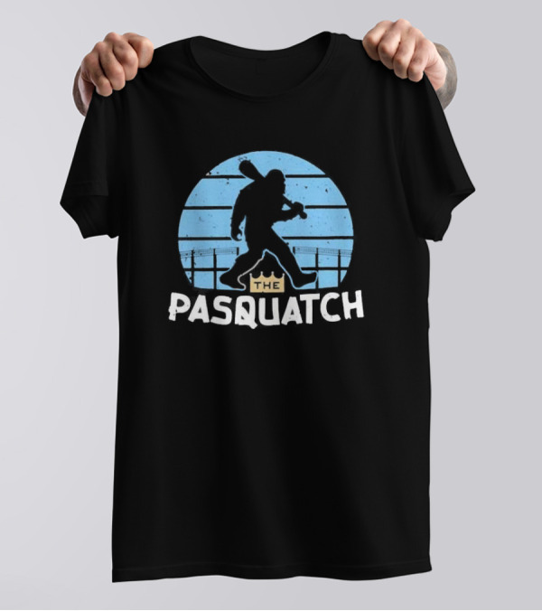 The Pasquatch Kansas City Royals Baseball Sasquatch Silhouette With Crown T-Shirt