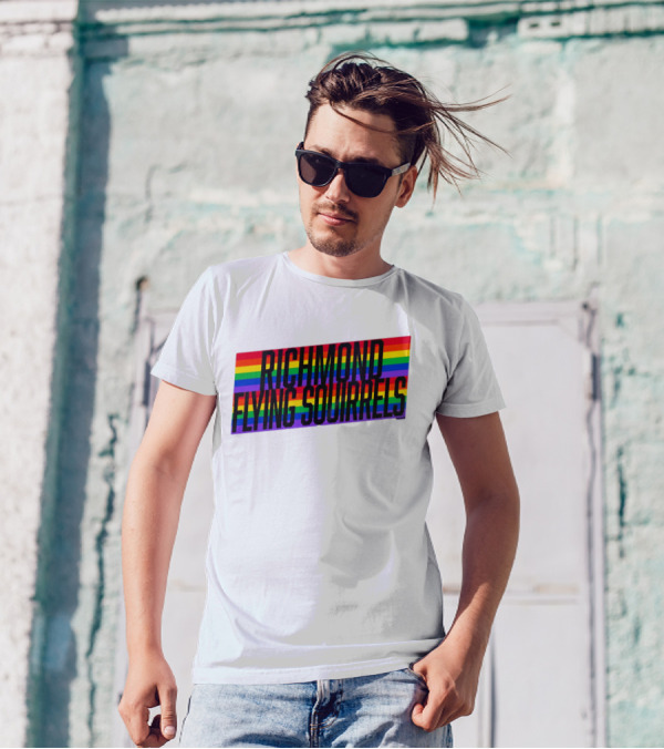 Richmond Flying Squirrels Pride Rainbow Stow T-Shirt