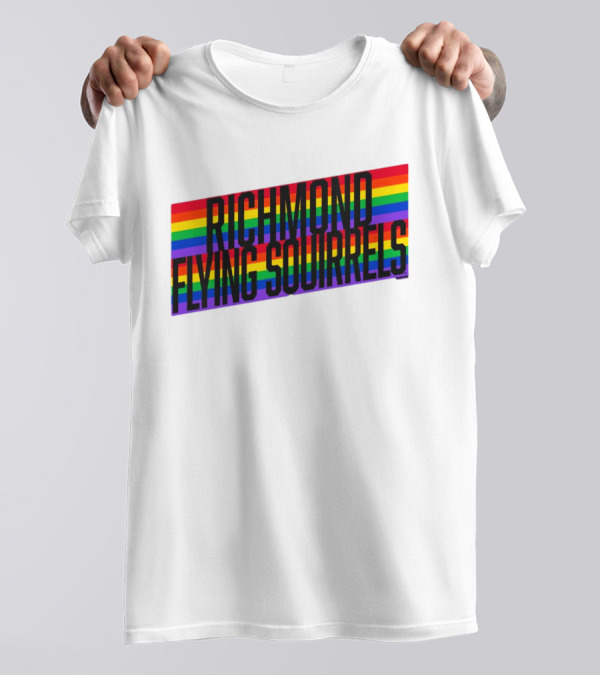 Richmond Flying Squirrels Pride Rainbow Stow T-Shirt