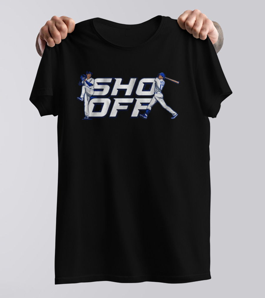 Shohei Ohtani Sho Off LA Baseball Pitch And Bat T-Shirt
