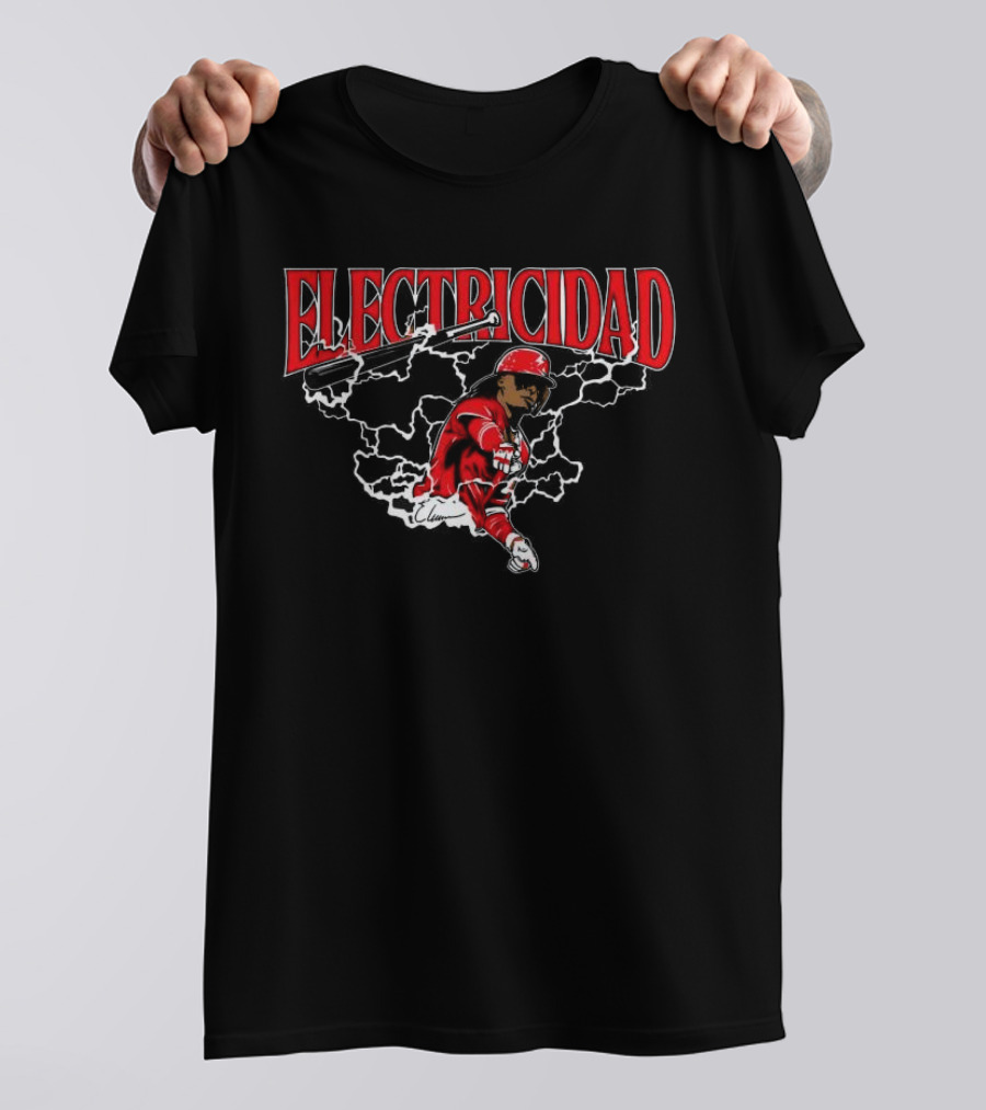 Electricidad Elly De La Cruz Cincinnati Reds T-Shirt