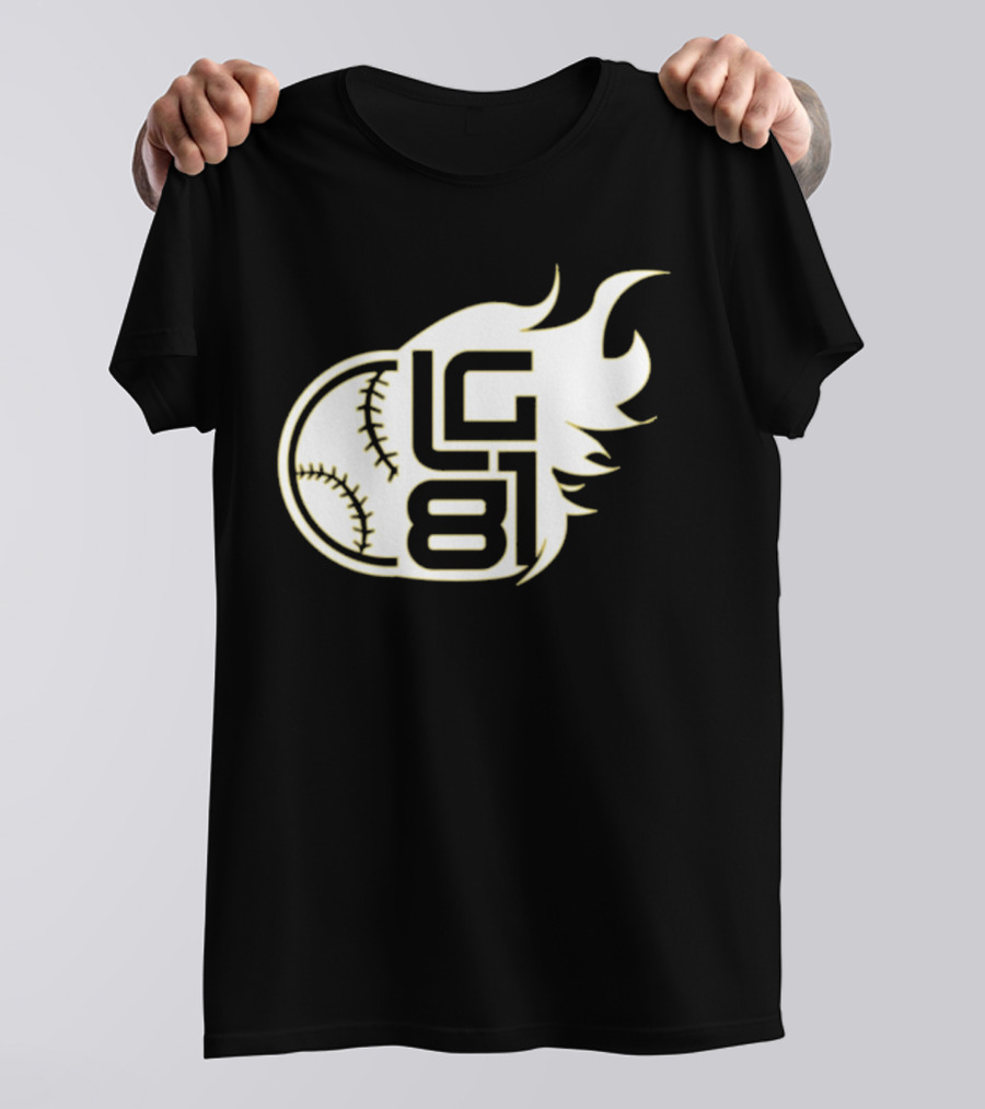 Jeff Passan Luis Gil LG 81 Baseball Flame T-Shirt