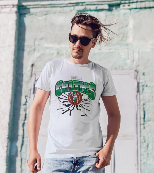 Boston Celtics Basketball NBA Power Earthquake T-Shirt