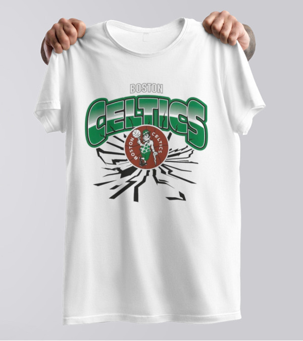 Boston Celtics Basketball NBA Power Earthquake T-Shirt