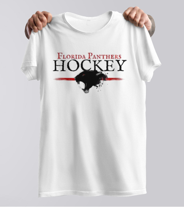 Florida Panthers Hockey Vintage Retro Style Panther Head T-Shirt