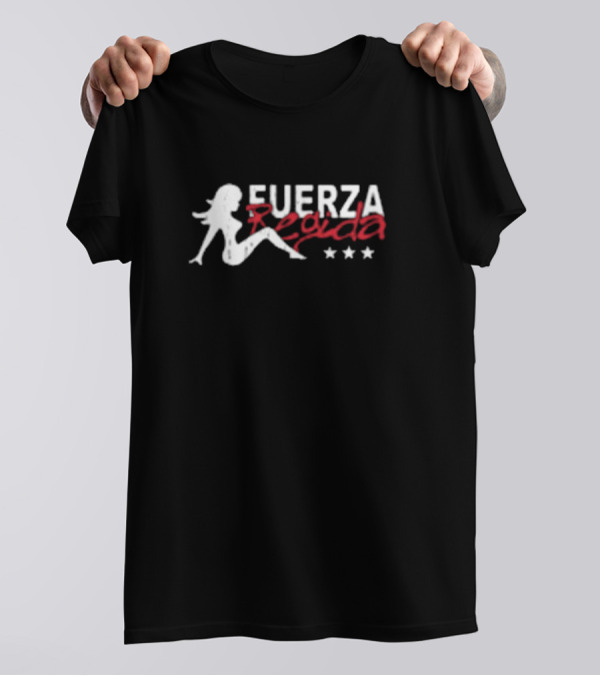 Fuerza Regida Iconic Silhouette Logo Three Stars Fdvp T-Shirt