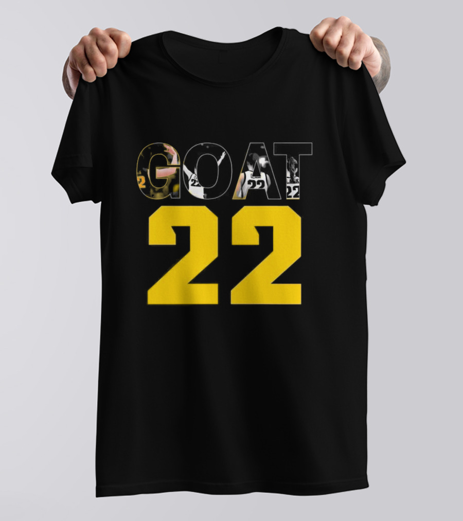 GOAT 22 Caitlin Clark Iowa Hawkeyes Basketball Player Iconic Number T-Shirt