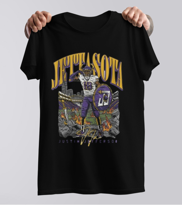 Justin Jefferson Jettasota Football Signature 18 T-Shirt