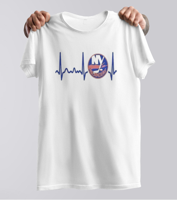 New York Islanders Heartbeat Hockey T-Shirt