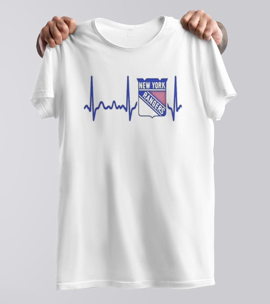 Heartbeat New York Rangers Hockey T-Shirt