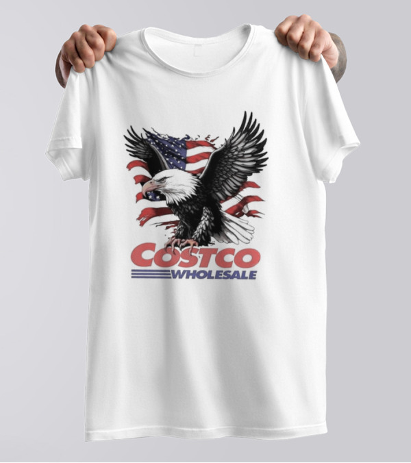 Costco Wholesale American Flag Eagle T-Shirt