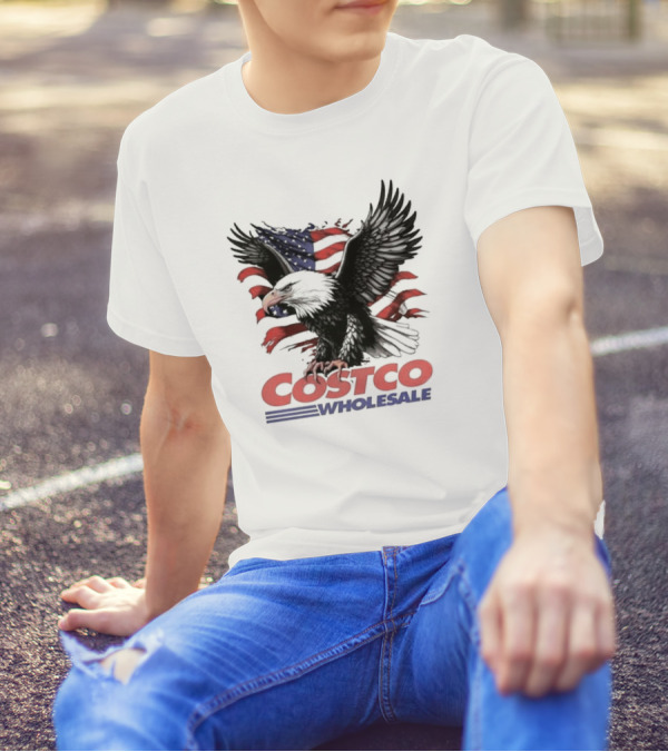 Costco Wholesale American Flag Eagle T-Shirt