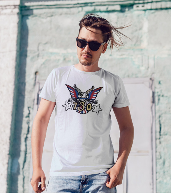 Harlem World Diplomats 730 Wings Stars Emblem T-Shirt