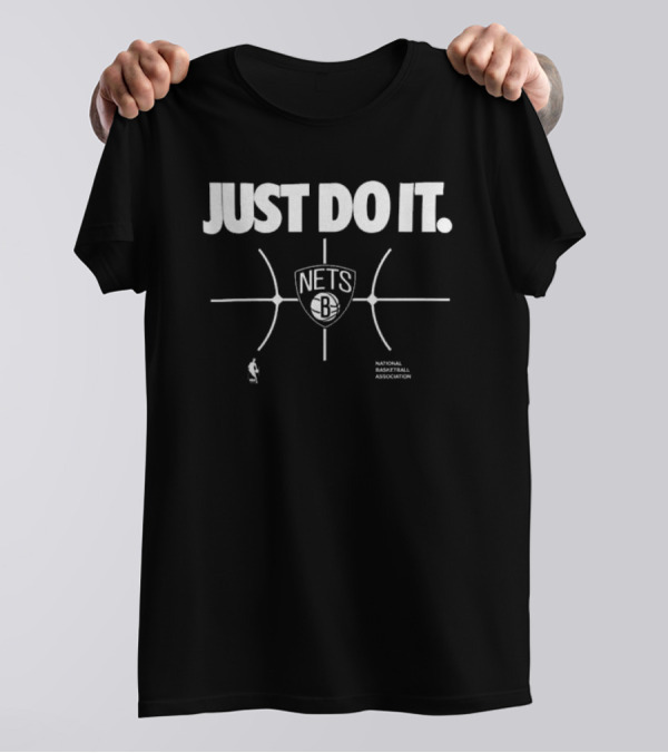 Brooklyn Nets Just Do It National Basketball Association Logo T-Shirt