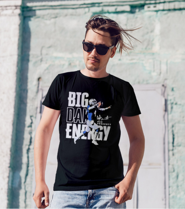 Dallas Cowboys Big Dak Energy Dak Prescott Player Signature T-Shirt
