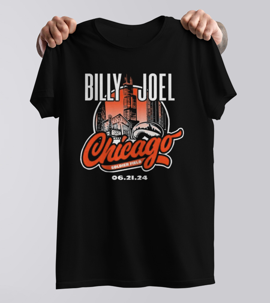 Billy Joel Chicago Soldier Field 06.21.24 T-Shirt